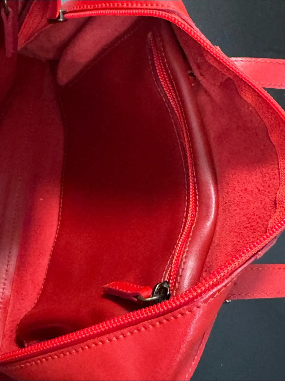 GENNY Made In Italy Red Leather Bag Purse